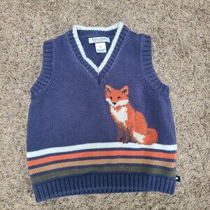Kitestrings by Heartstring Toddler 2T Knit Sweater Vest with Fox